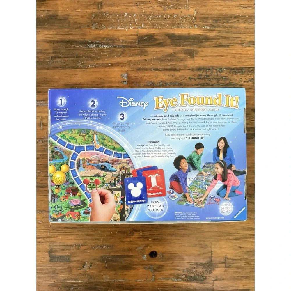 Disney Eye Found It Hidden Picture Game Ravensburger Game Board  6-Foot Complete
